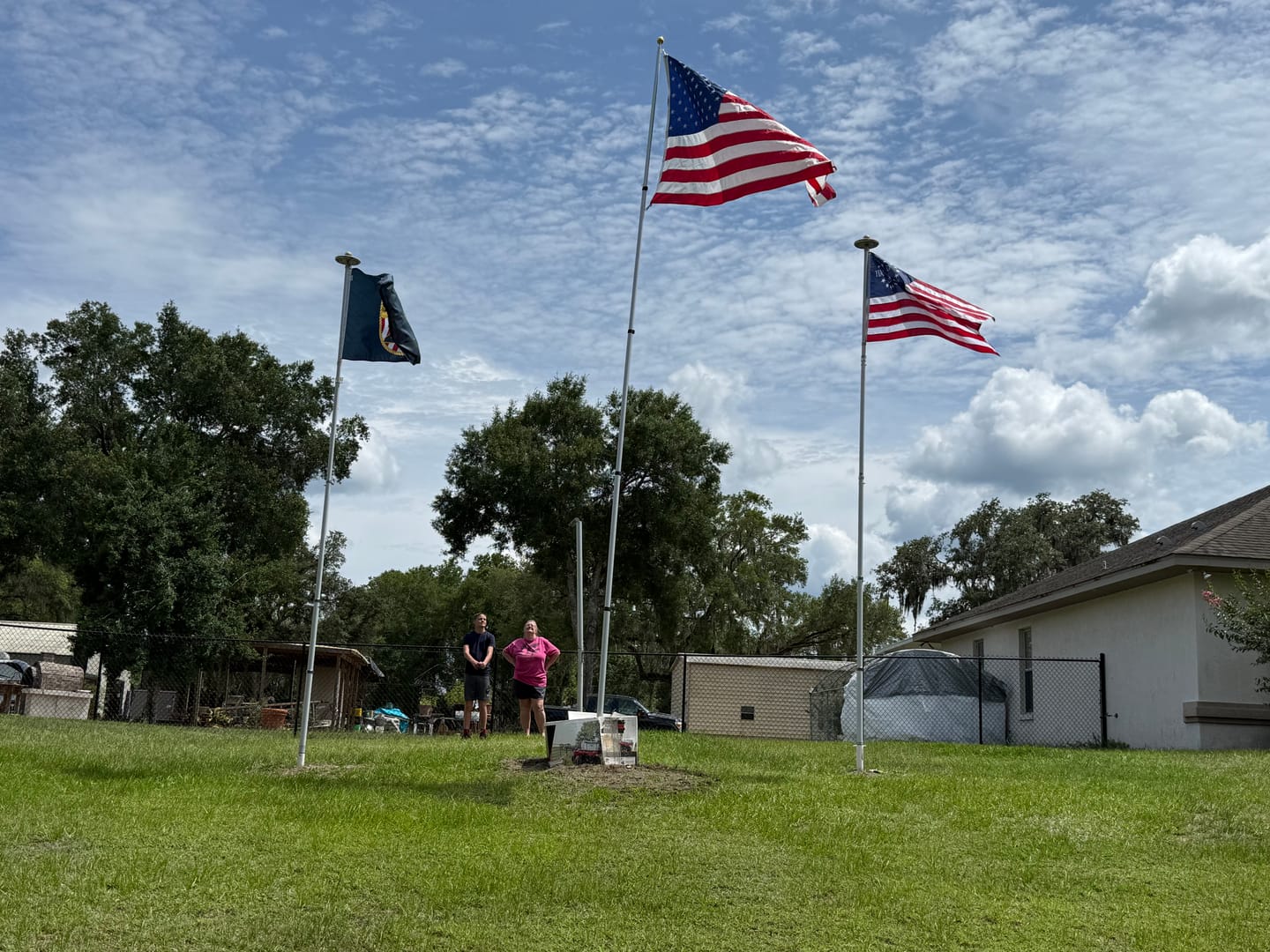 Customer photo review of NEW! 250th US Navy Flag
