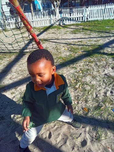 Customer photo review of SA Supporters Kids LS Rugby Jersey-OS Green