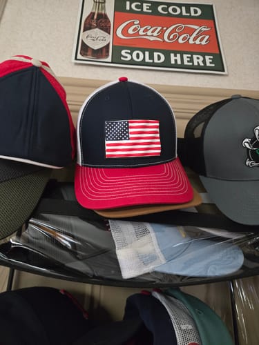 Customer photo review of Richardson 112 3D Old Glory Waving Red White Blue Trucker Hat