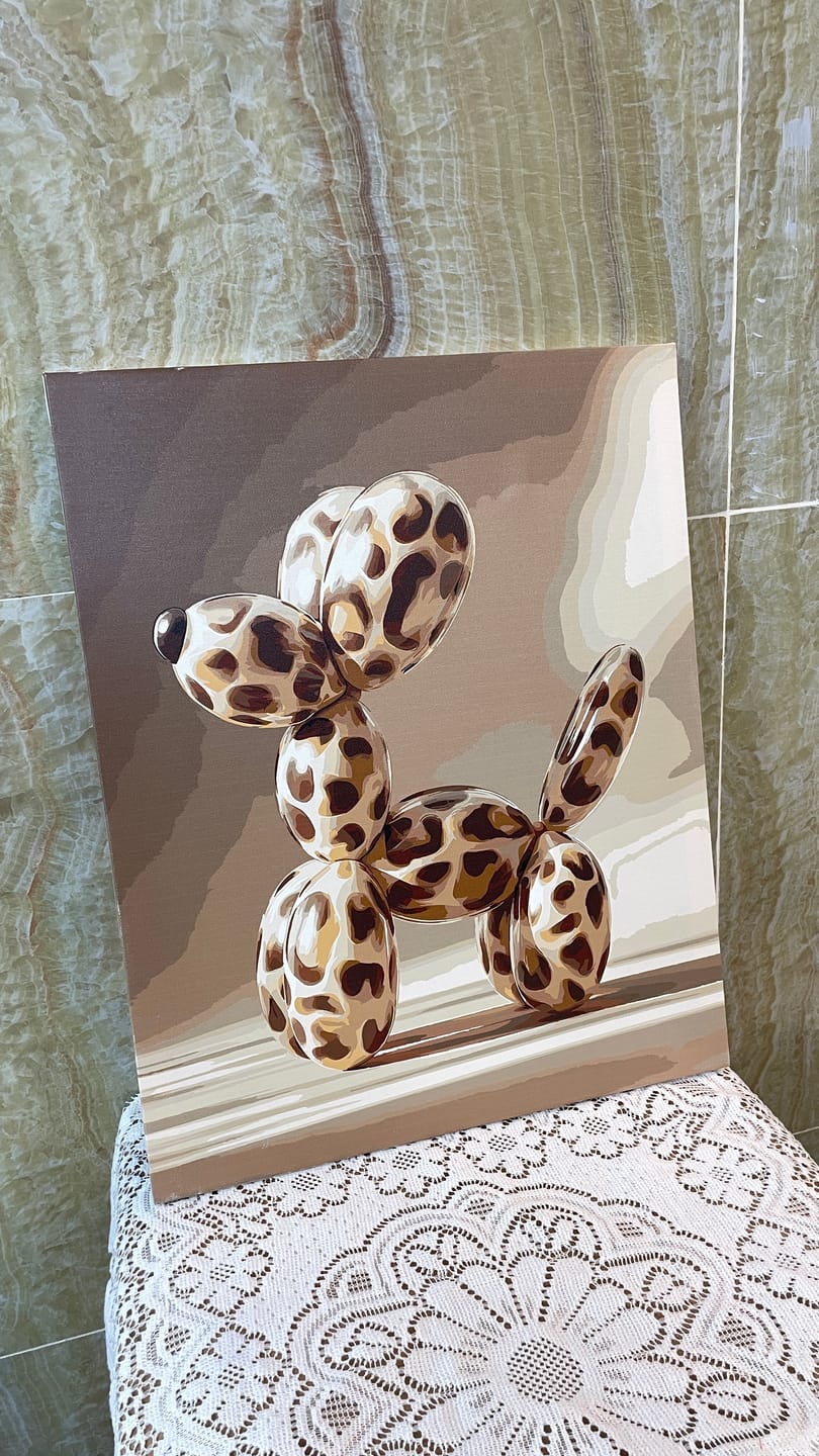 Customer photo review of Patterned balloon | Paint by Number