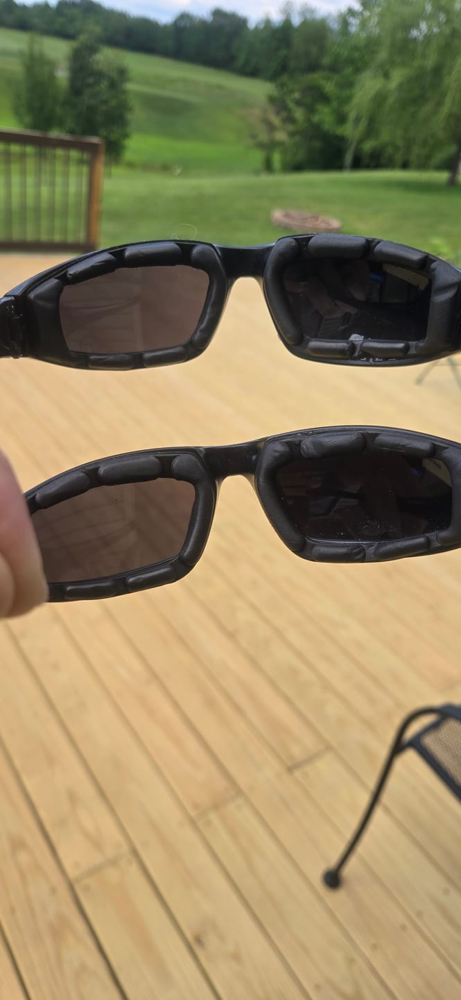 Customer photo review of Anti-Glare Motorcycle Glasses
