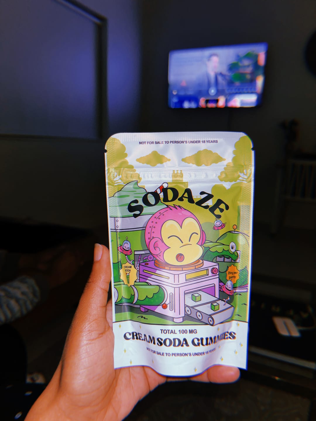 Customer photo review of THC Sodaze Cream Soda Gummies 25mg