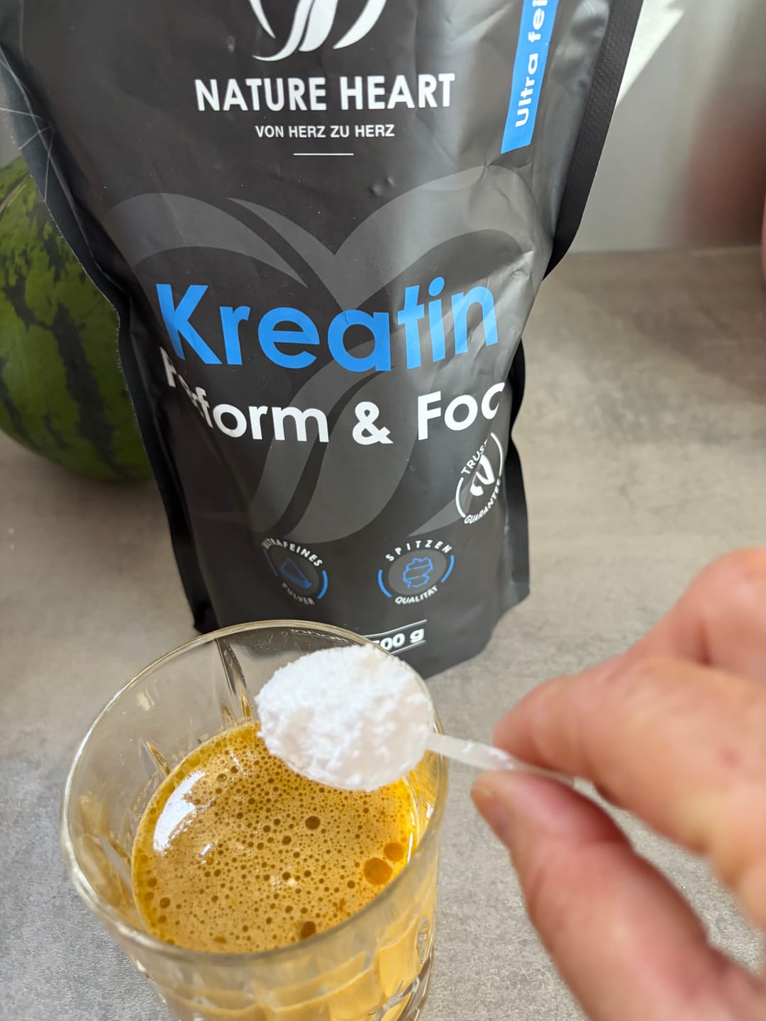 Customer photo review of Kreatin-Pulver