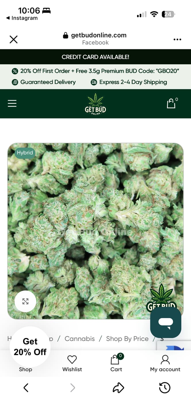 Customer photo review of Han Solo Burger Indoor - Bulk - Indica