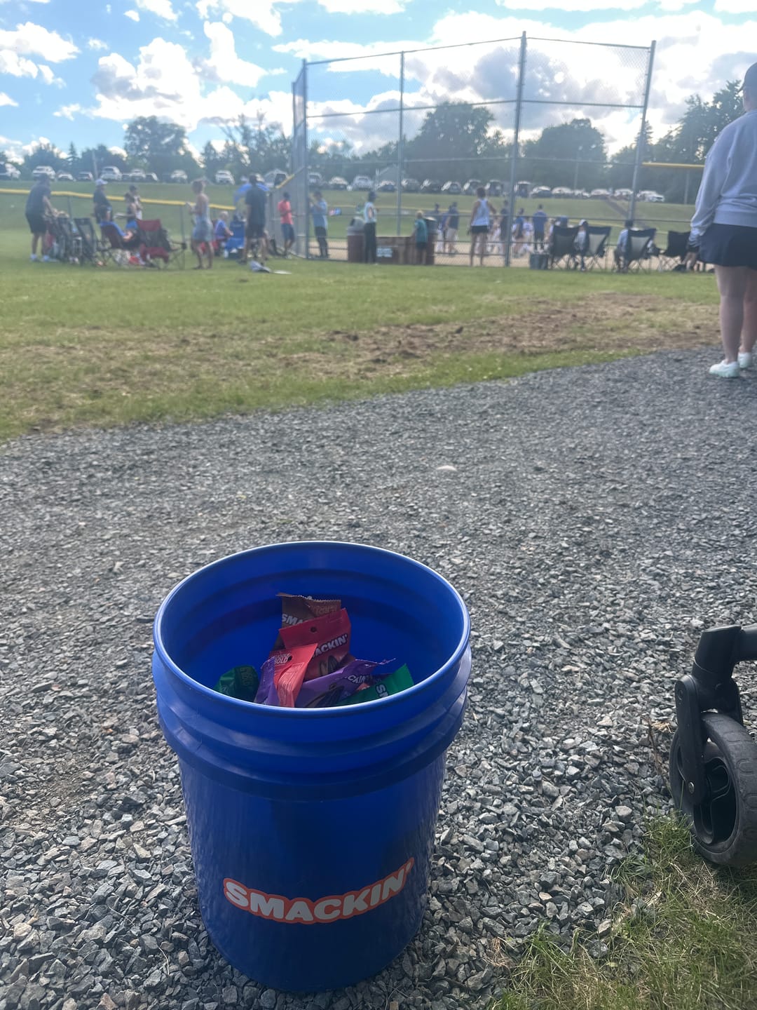 Customer photo review of 11 Flavor Team Bucket - 54 Single-Serve Bags (1.5 oz.)