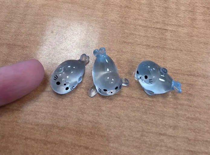 Customer photo review of Mini Seal Figurines