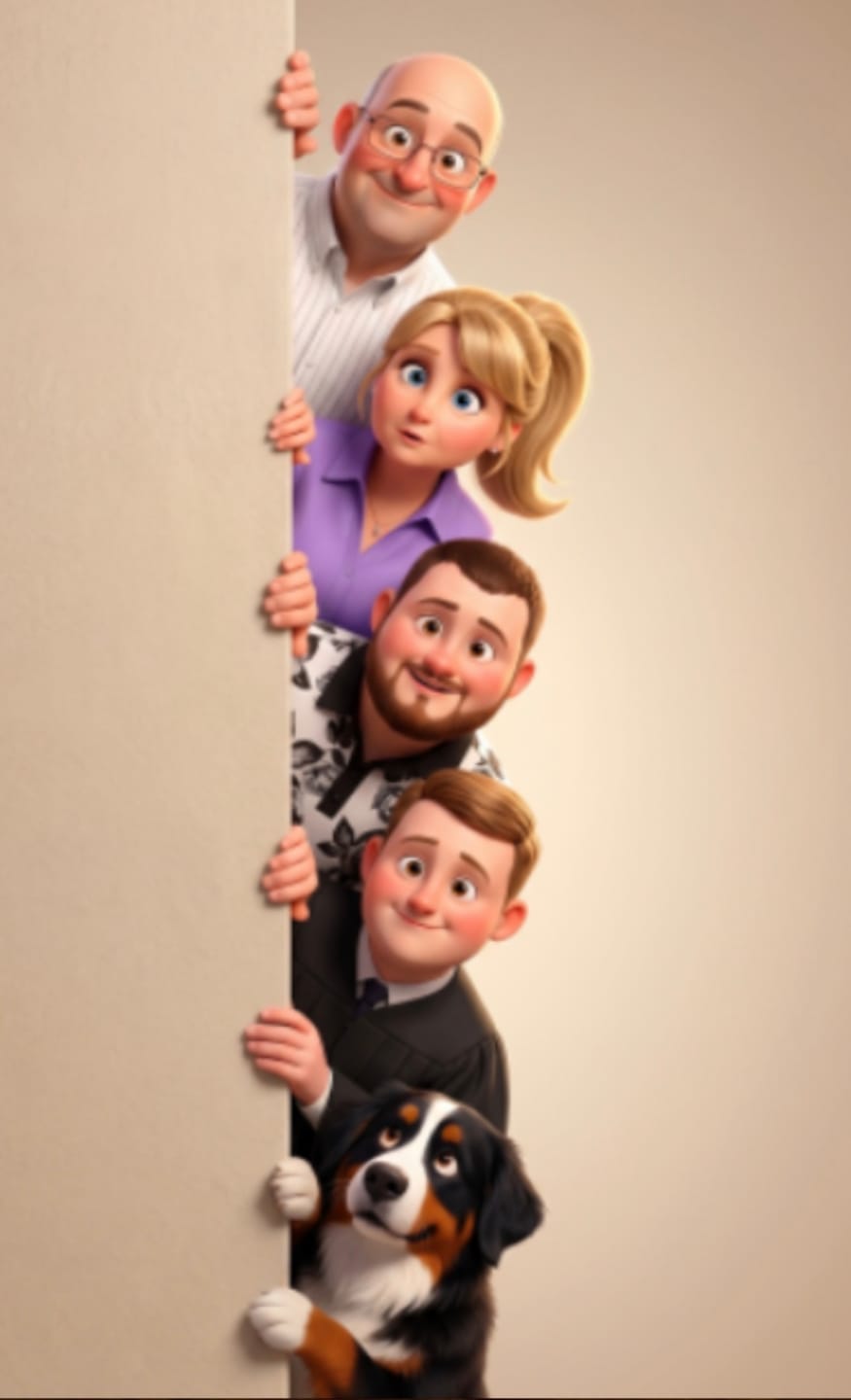 Customer photo review of Personalized Canvas - Animated Wall