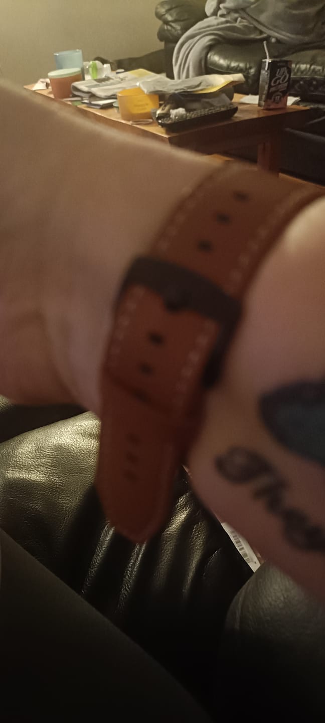 Customer photo review of Brown Leather Loop