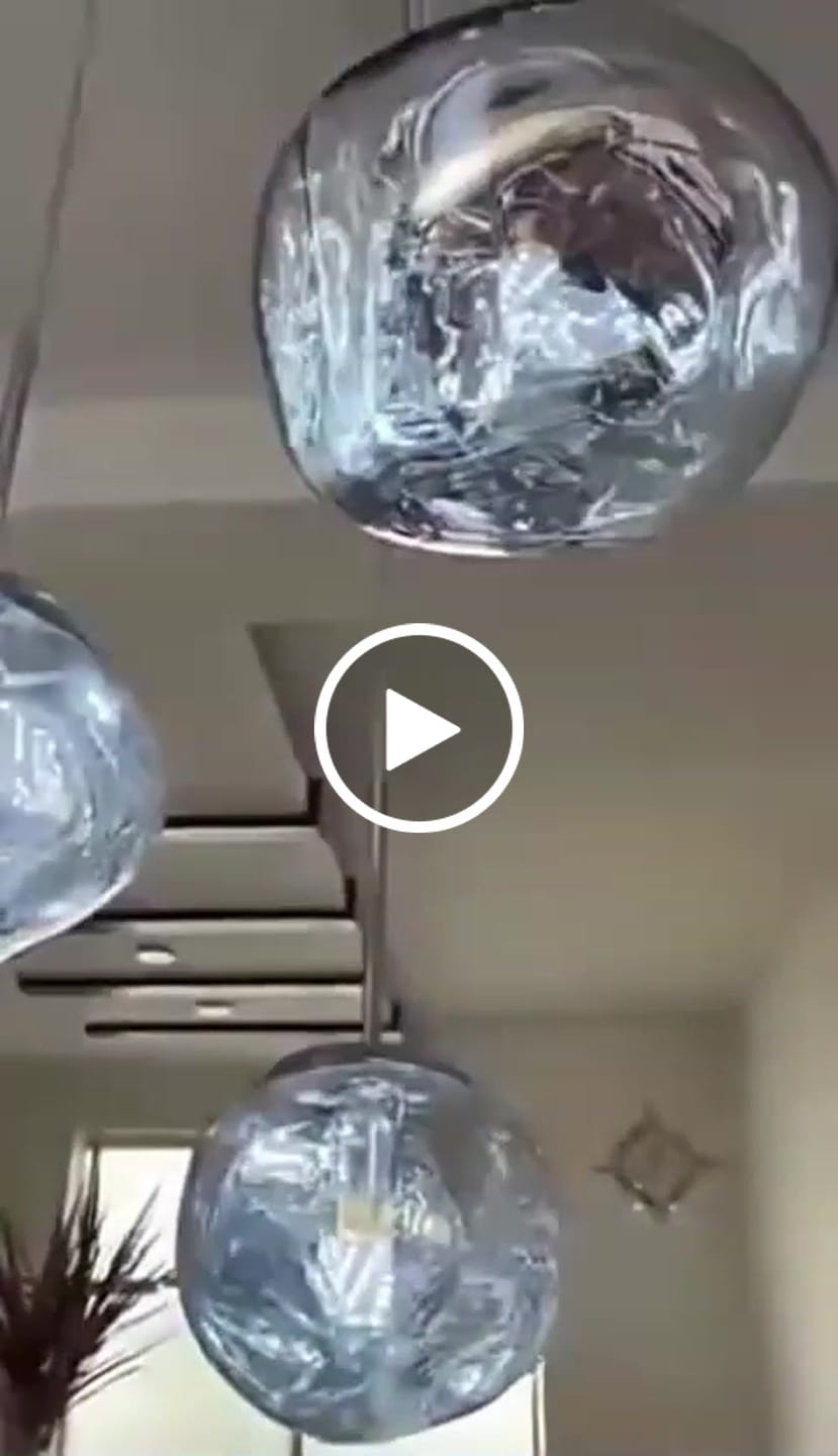Customer video review of Tambora Lava Pendant Light(Mixed Sizes), Bulb Version