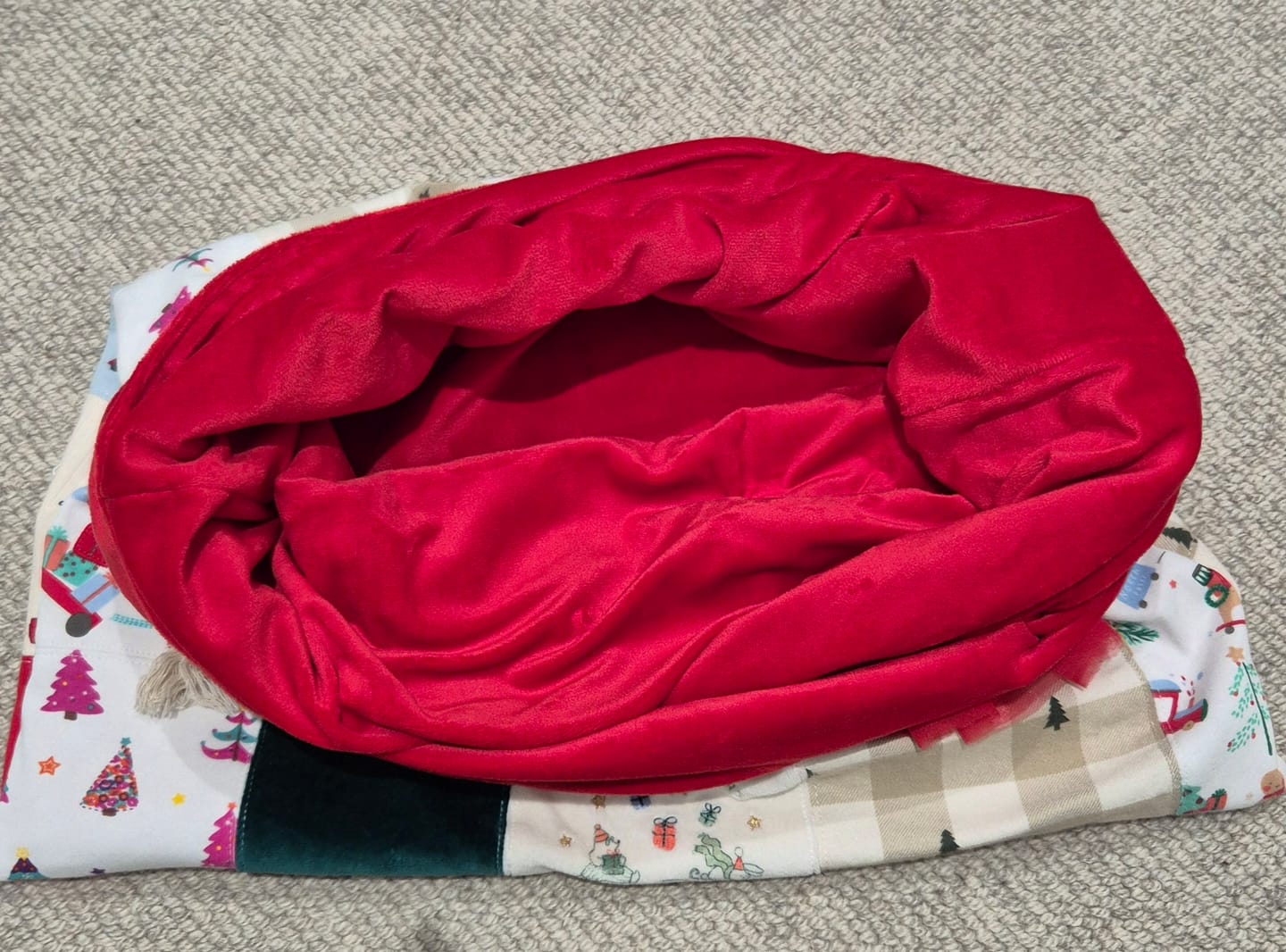 Customer photo review of Plain Plush Fleece Fabric