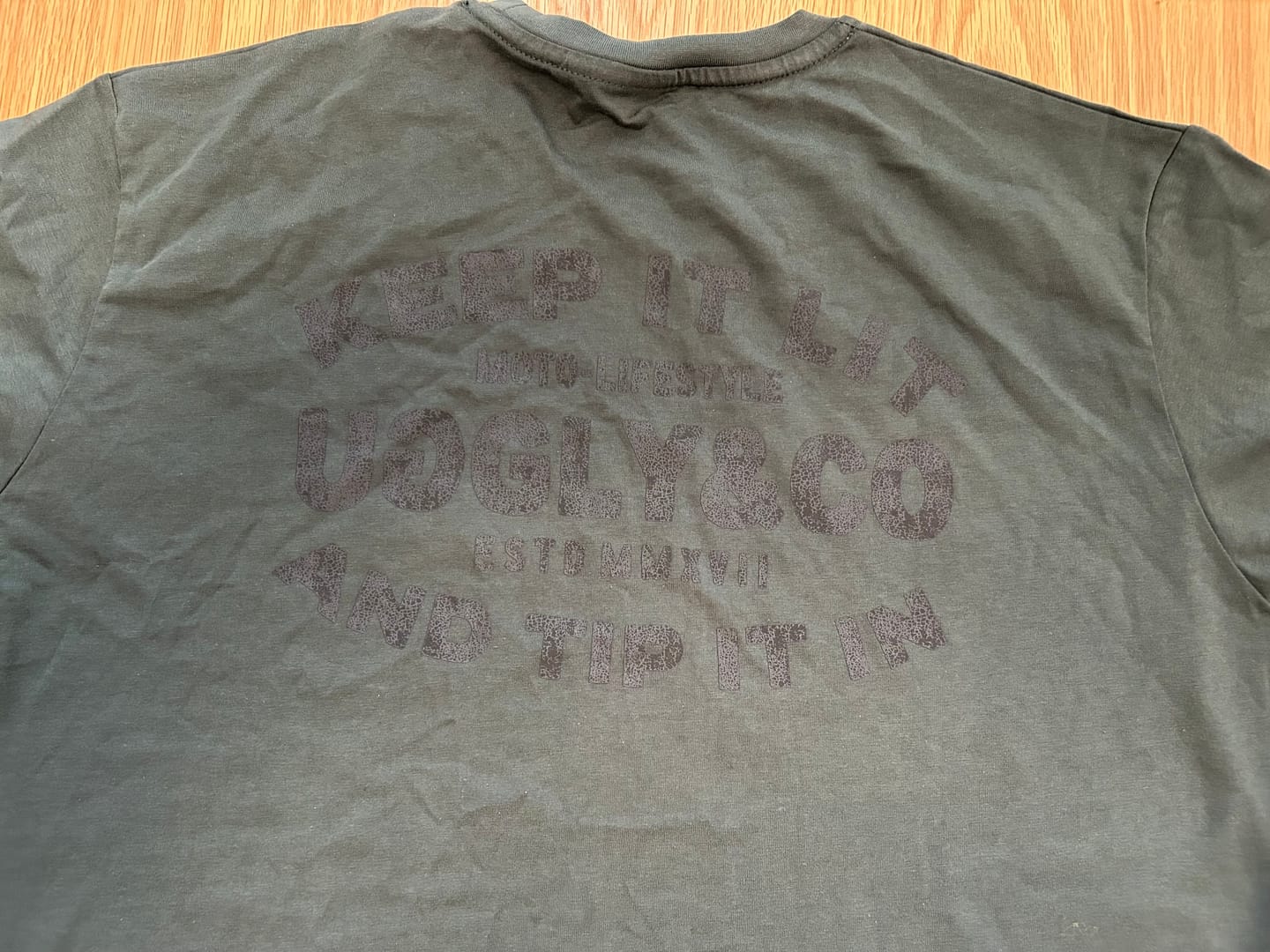 Customer photo review of Green Keep it Lit' Tee