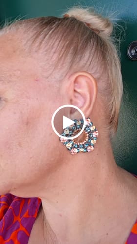 Customer video review of Orecchini a bottone Caluri