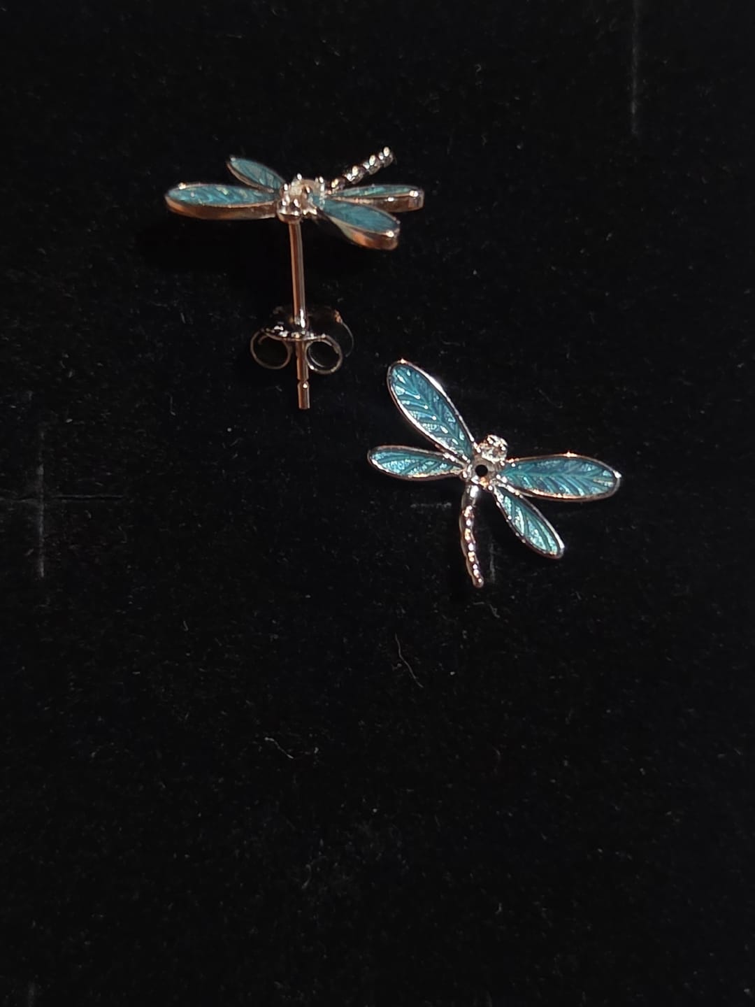 Customer photo review of Aretes Libélulas - Plata .925