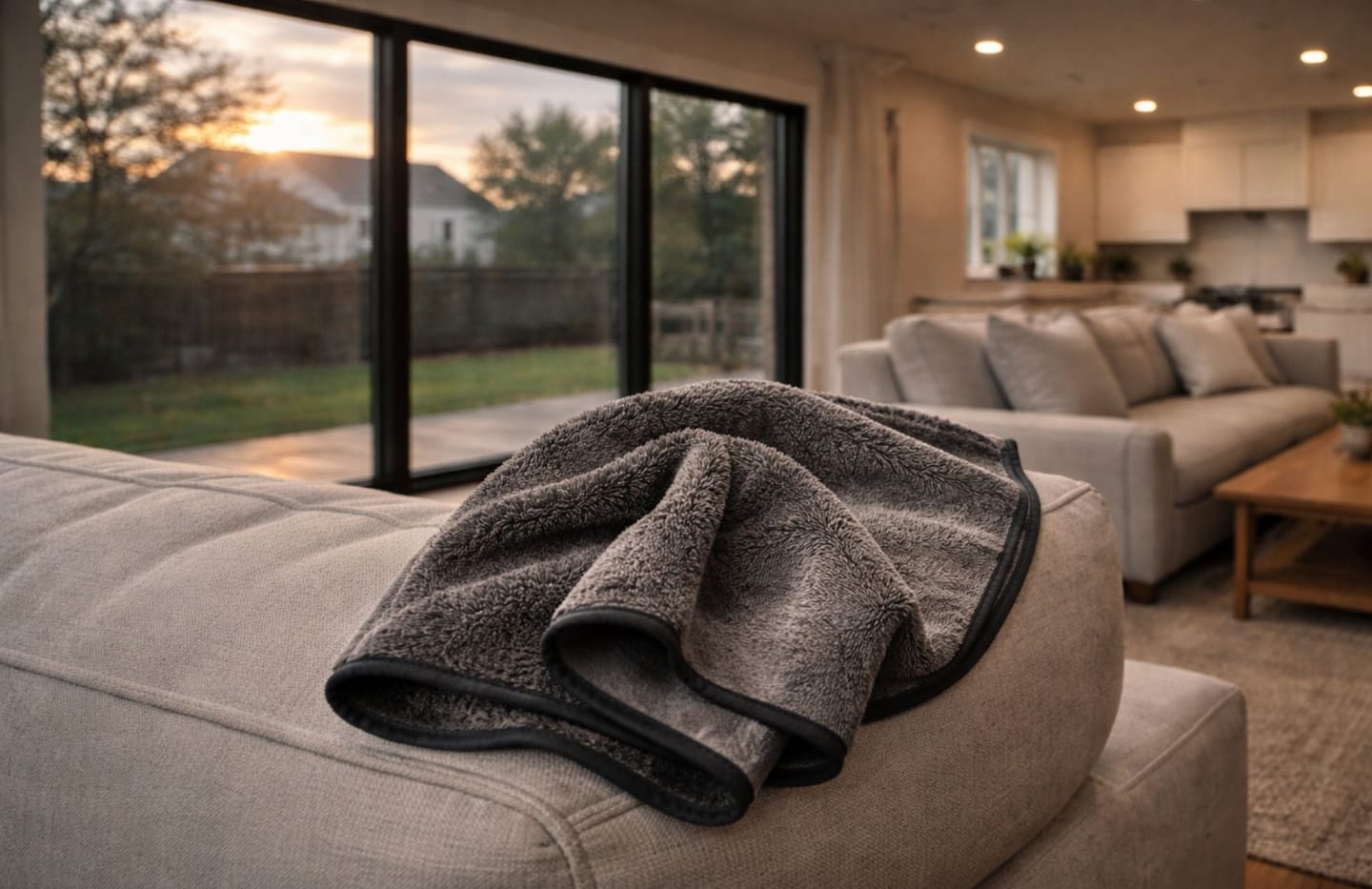 Customer photo review of JeaverCloth – the USA Favorite Window & Glass Door Cleaning Cloth (24x16 Inches)