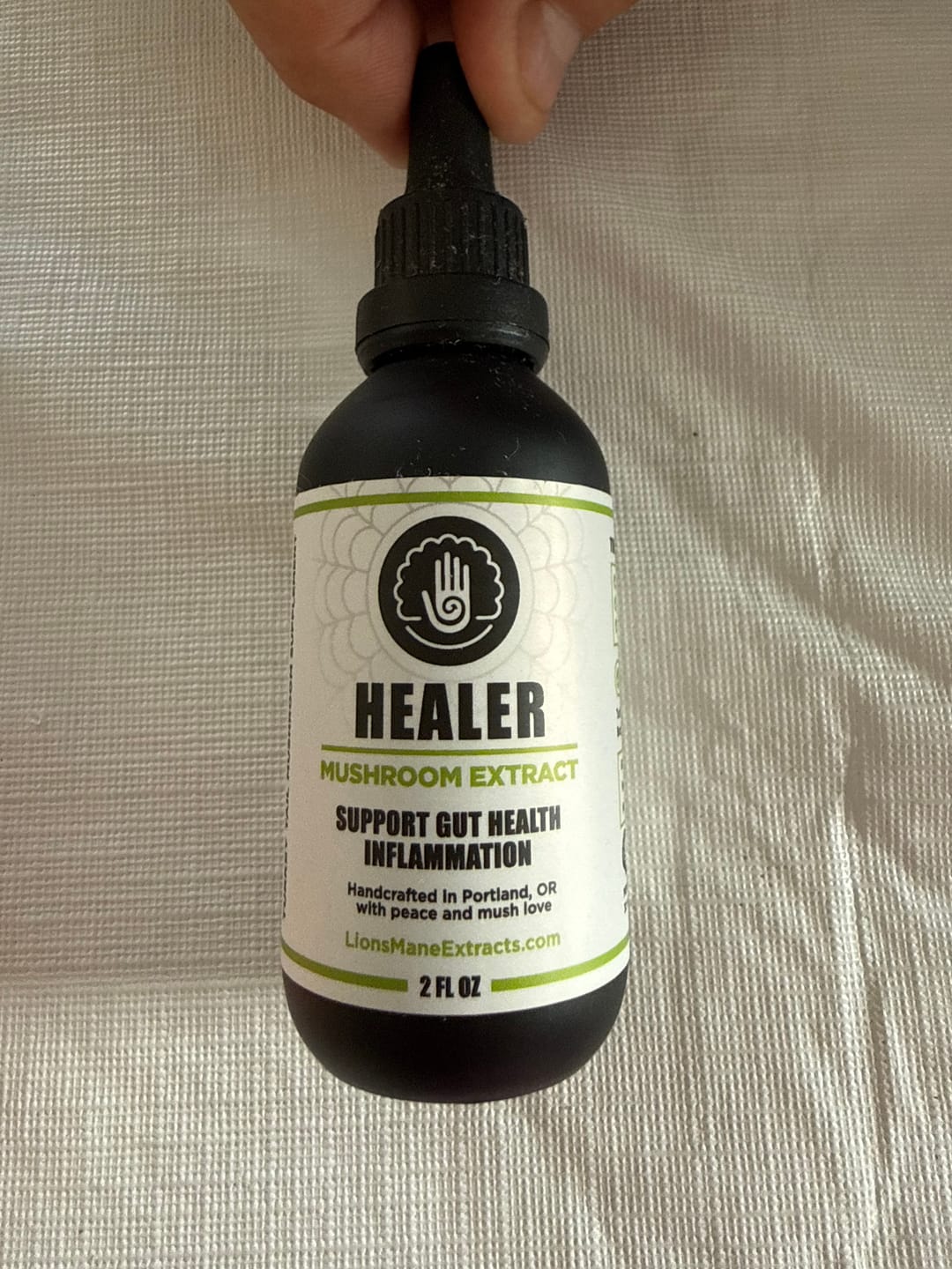 Customer photo review of "Healer" Mushroom Extract