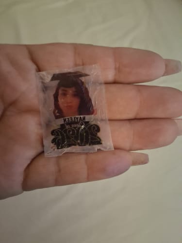 Customer photo review of Class Of 2026, Custom Photo And Name Temporary Tattoo,Personalized Fake Tattoo, Graduation Gift