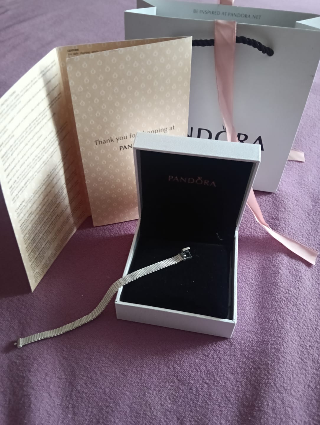 Customer photo review of PULSERA PANDORA REFLEXTIONS PLATA .925 + KIT DE REGALO
