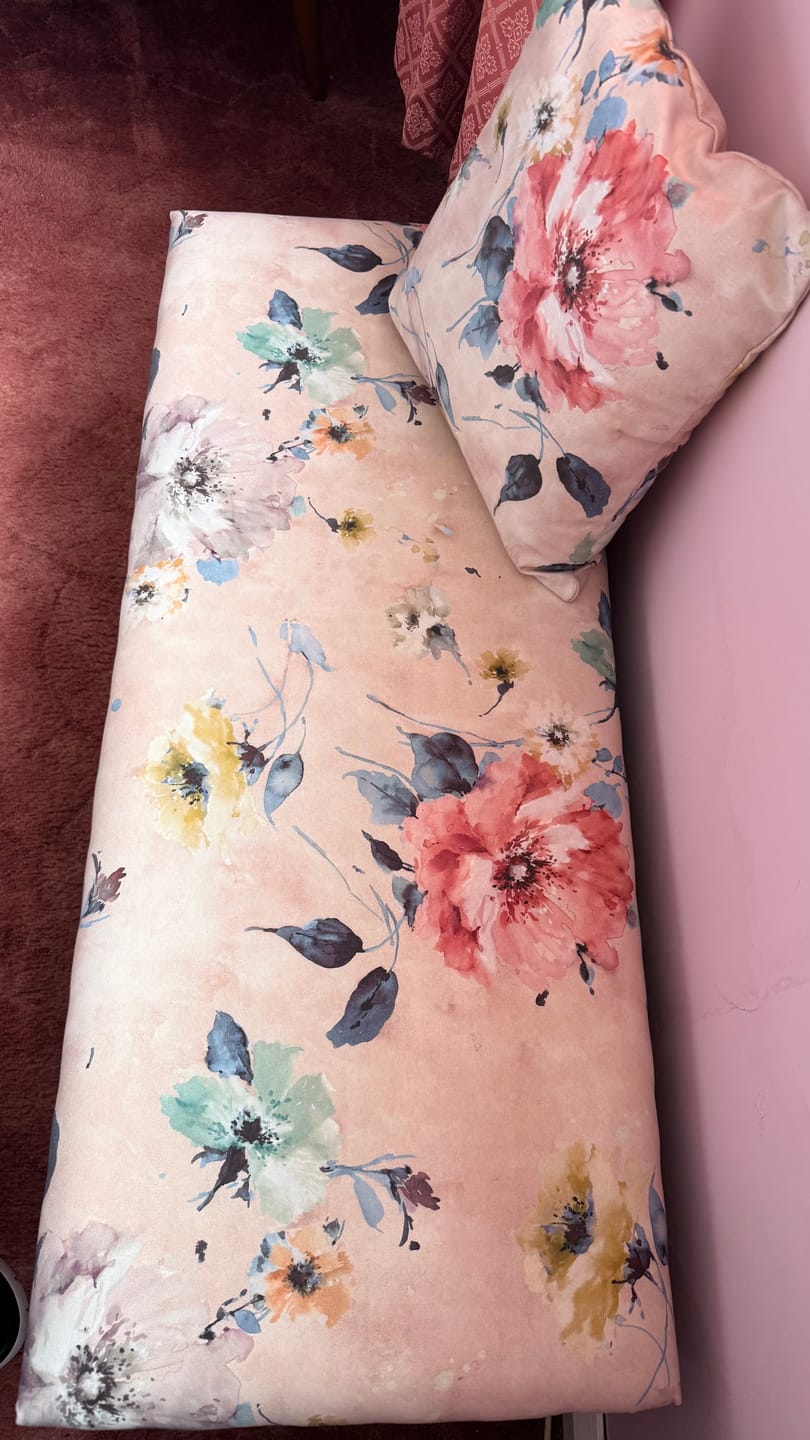 Customer photo review of Cottage Bouquet Furnishing Fabric