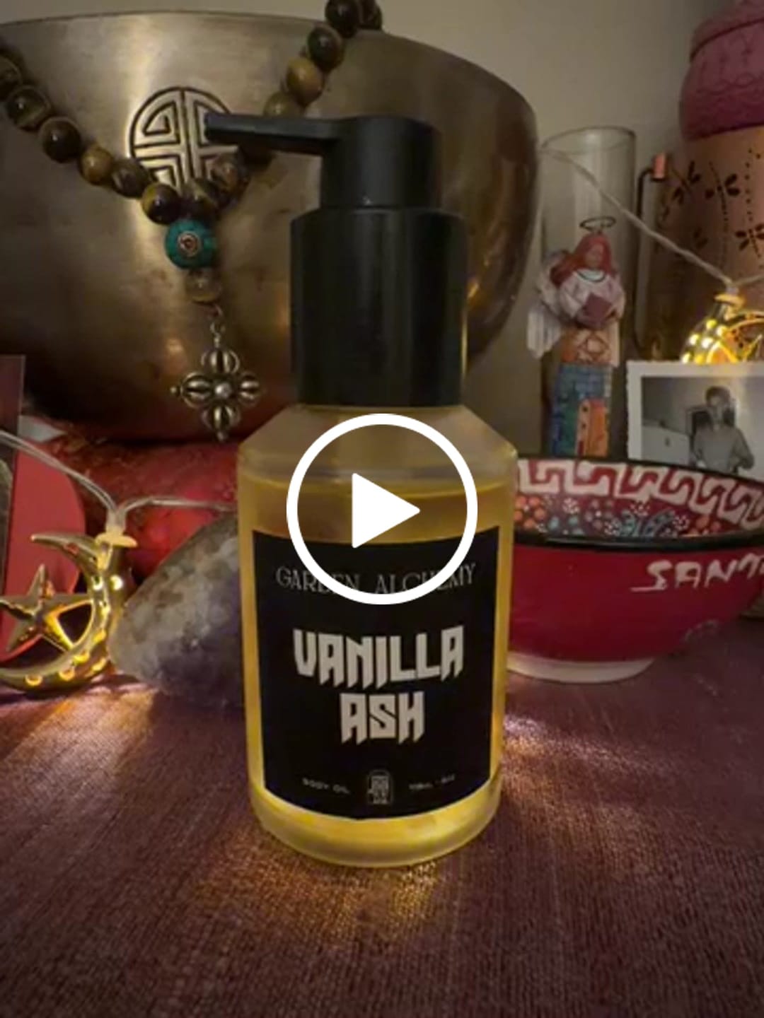 Customer video review of VANILLA ASH body oil