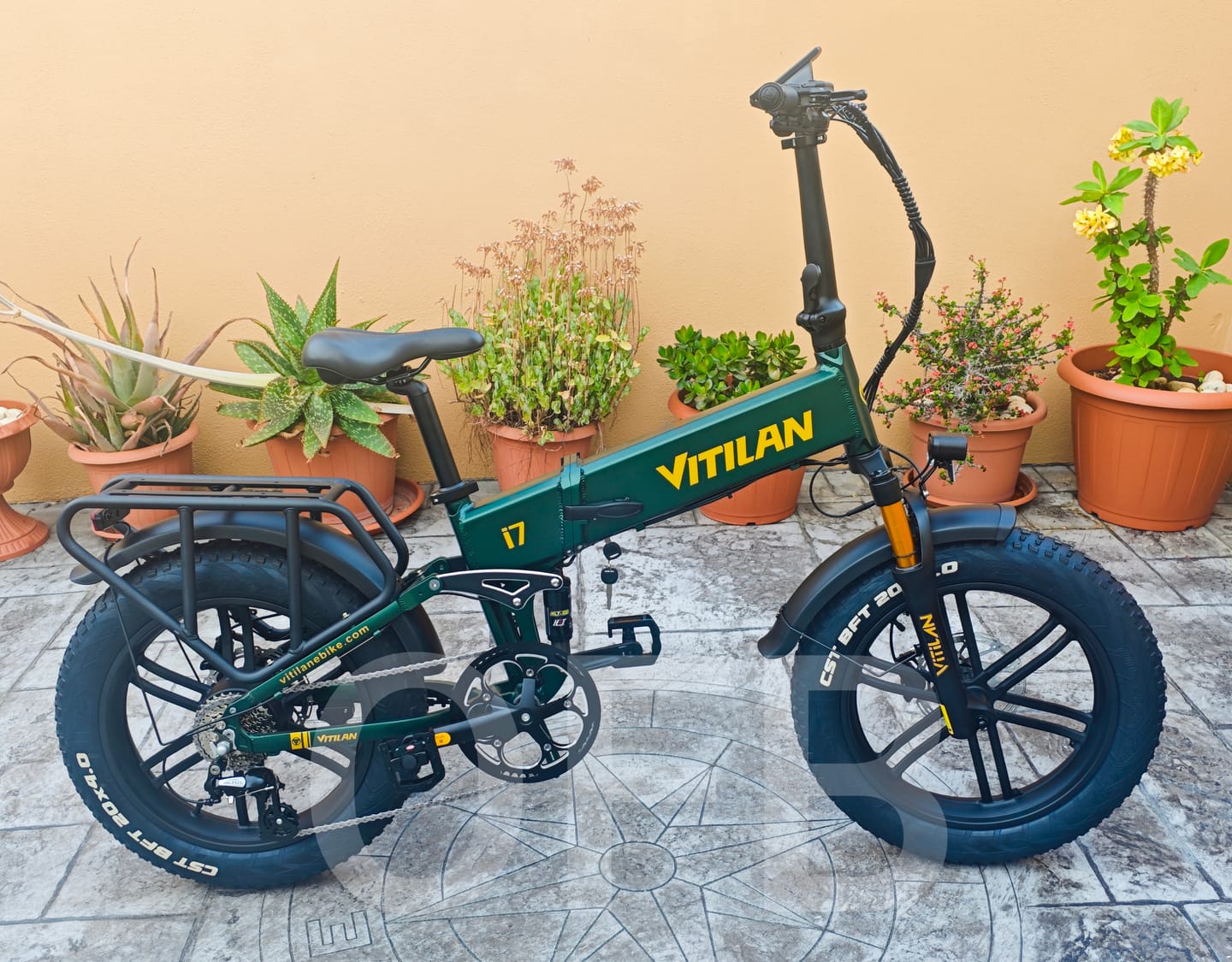 Customer photo review of I7 Pro Folding Full Suspension Electric Bike