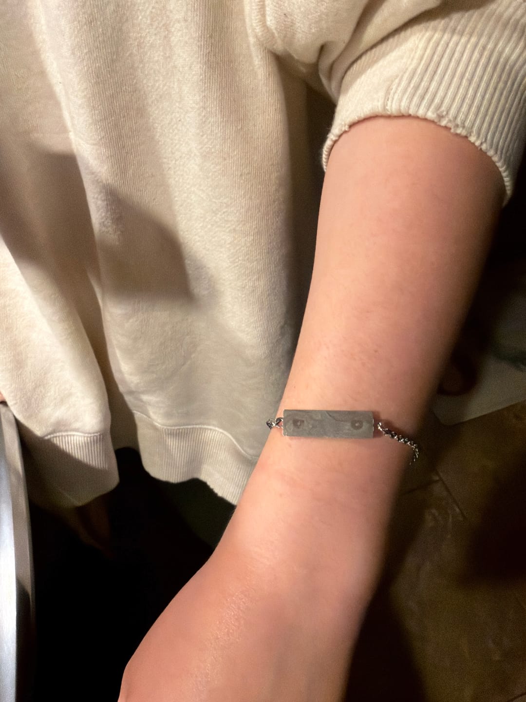 Customer photo review of Personalized Eye Photo Bracelet