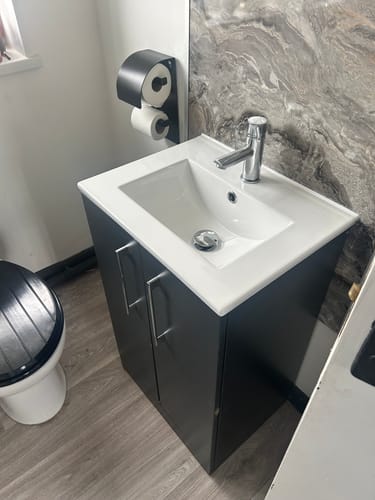 Customer photo review of Ryker 500mm Floor Standing 2-Door Vanity & Basin 2 - Soft Black