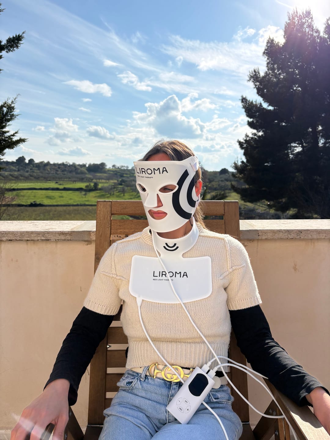 Customer photo review of GLOW® LED Gezichtsmasker - Lichttherapie met Nabij-Infrarood & Roodlicht
