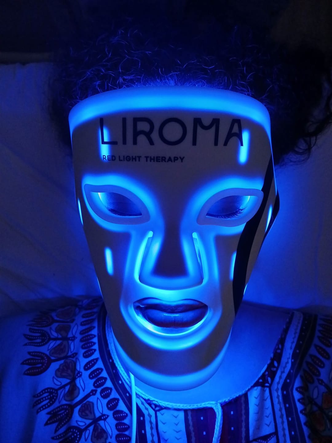 Customer photo review of GLOW® LED Gezichtsmasker - Lichttherapie met Nabij-Infrarood & Roodlicht