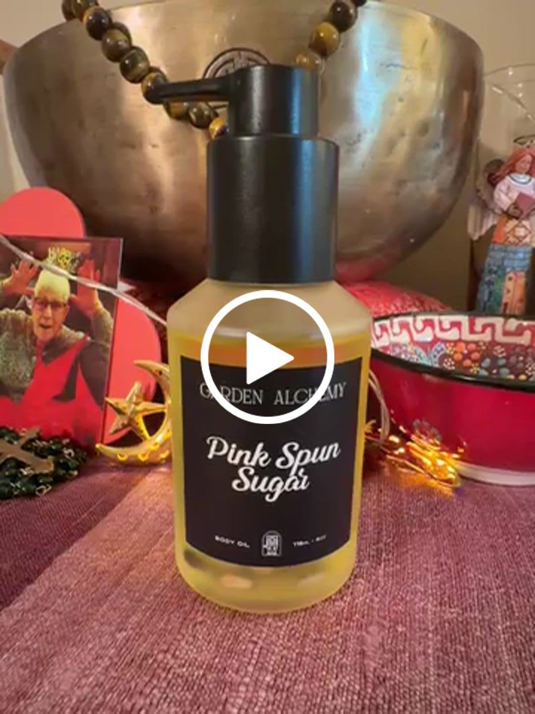 Customer video review of PINK SPUN SUGAR