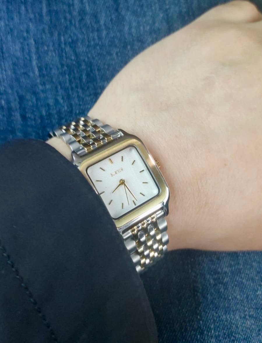 Customer photo review of Macy Petite Gold Silver