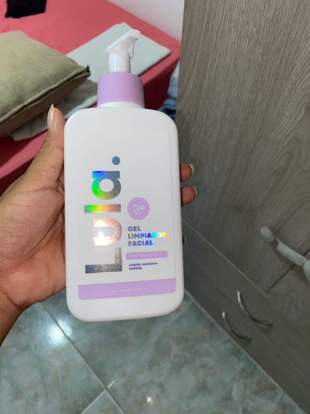 Customer photo review of Gel limpiador facial con Ceramidas