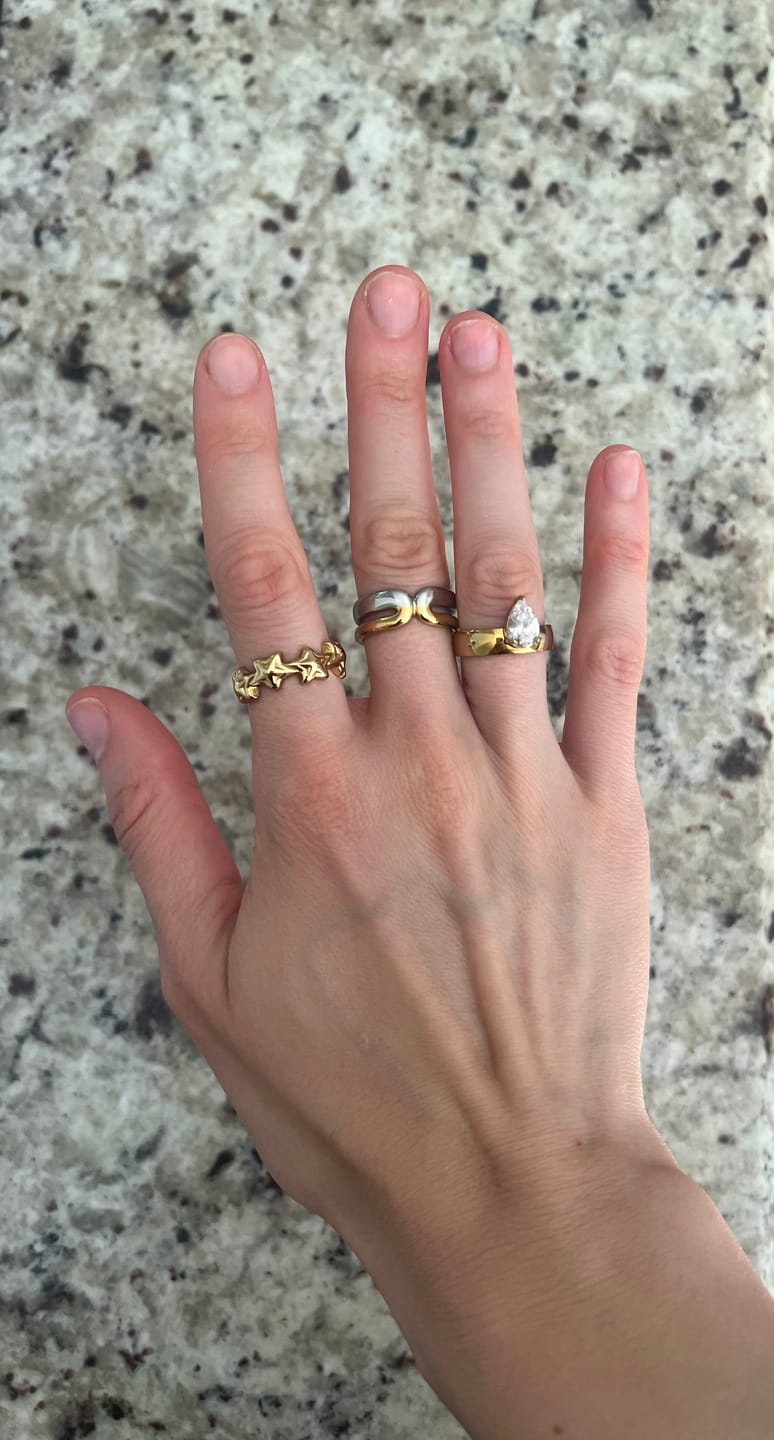 Customer photo review of Orbital Star Ring