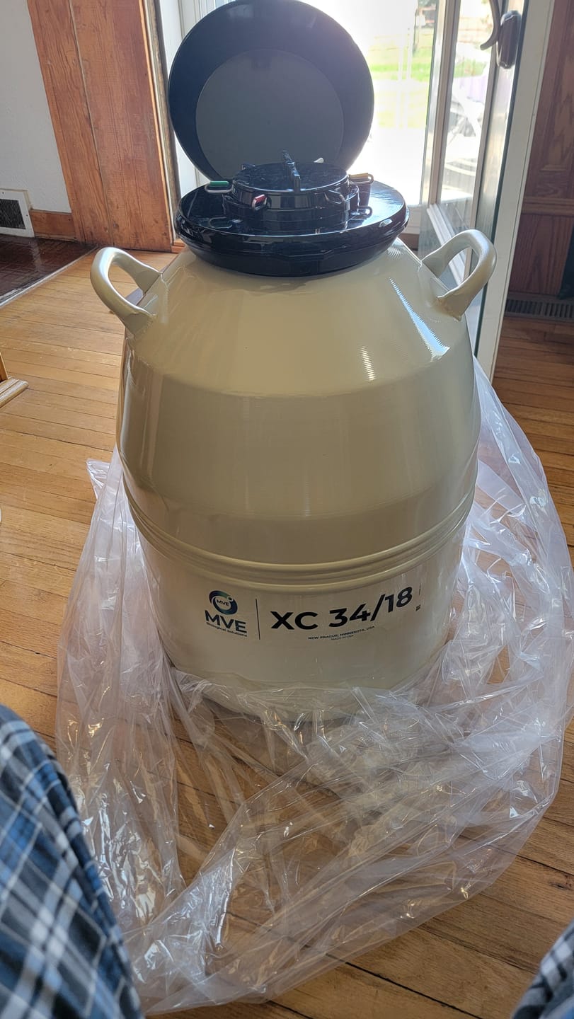 Customer photo review of MVE XC 34/18 Storage Tank - 2100 straws/18 weeks