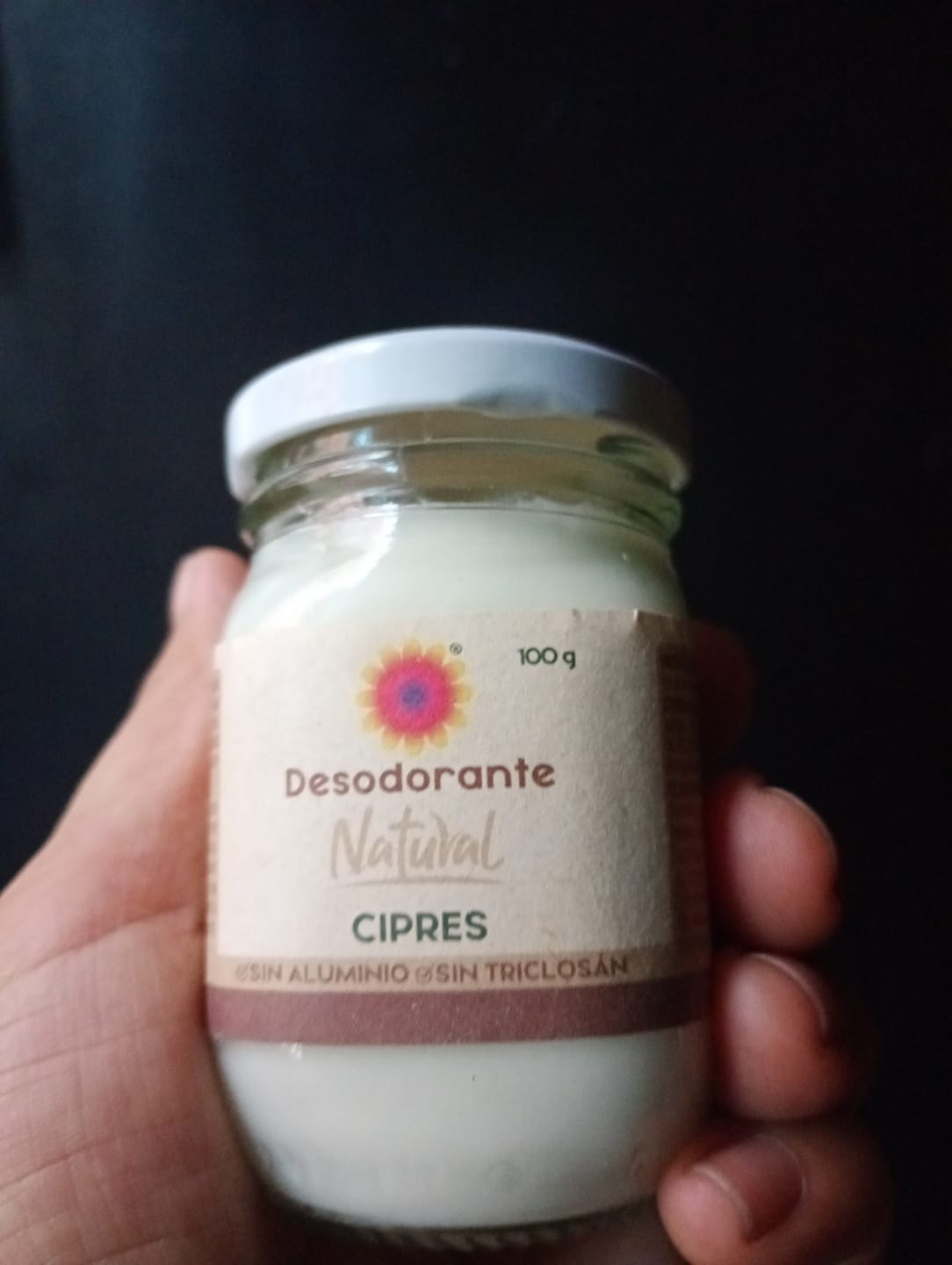 Customer photo review of Desodorante natural Gaia sin aluminio