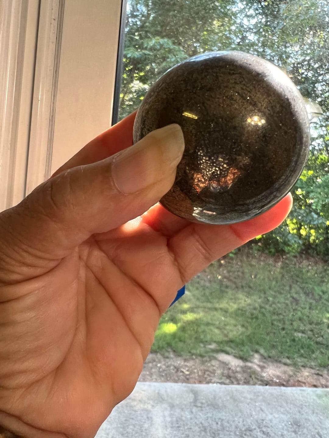 Customer photo review of Pyrite Sphere