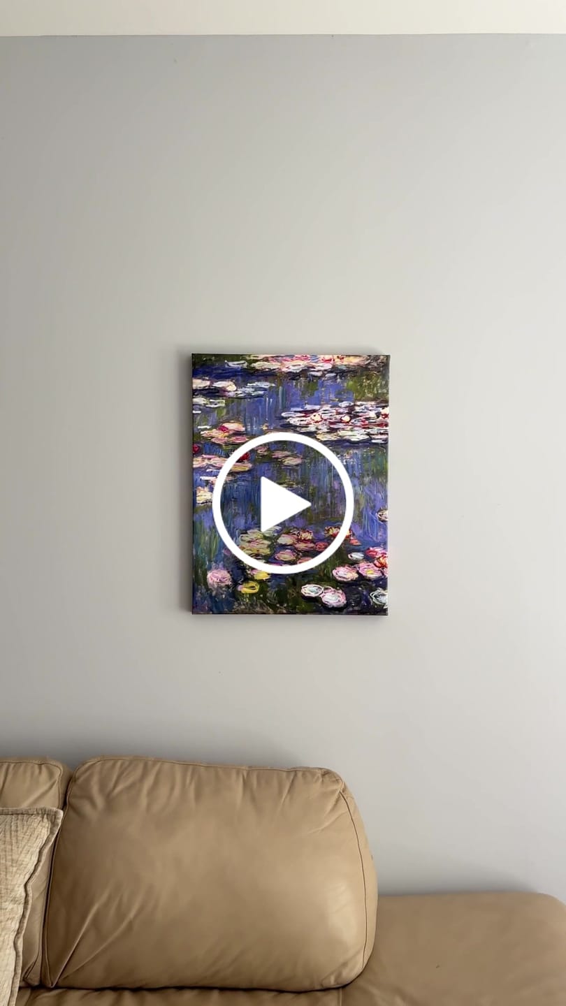 Customer video review of Monet Water Lilies Wall Art