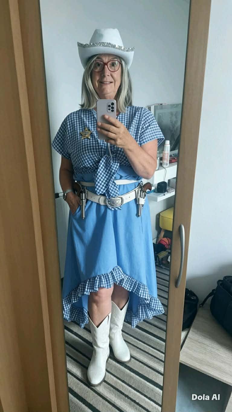 Customer photo review of 1/4 inch Gingham Polycotton Fabric