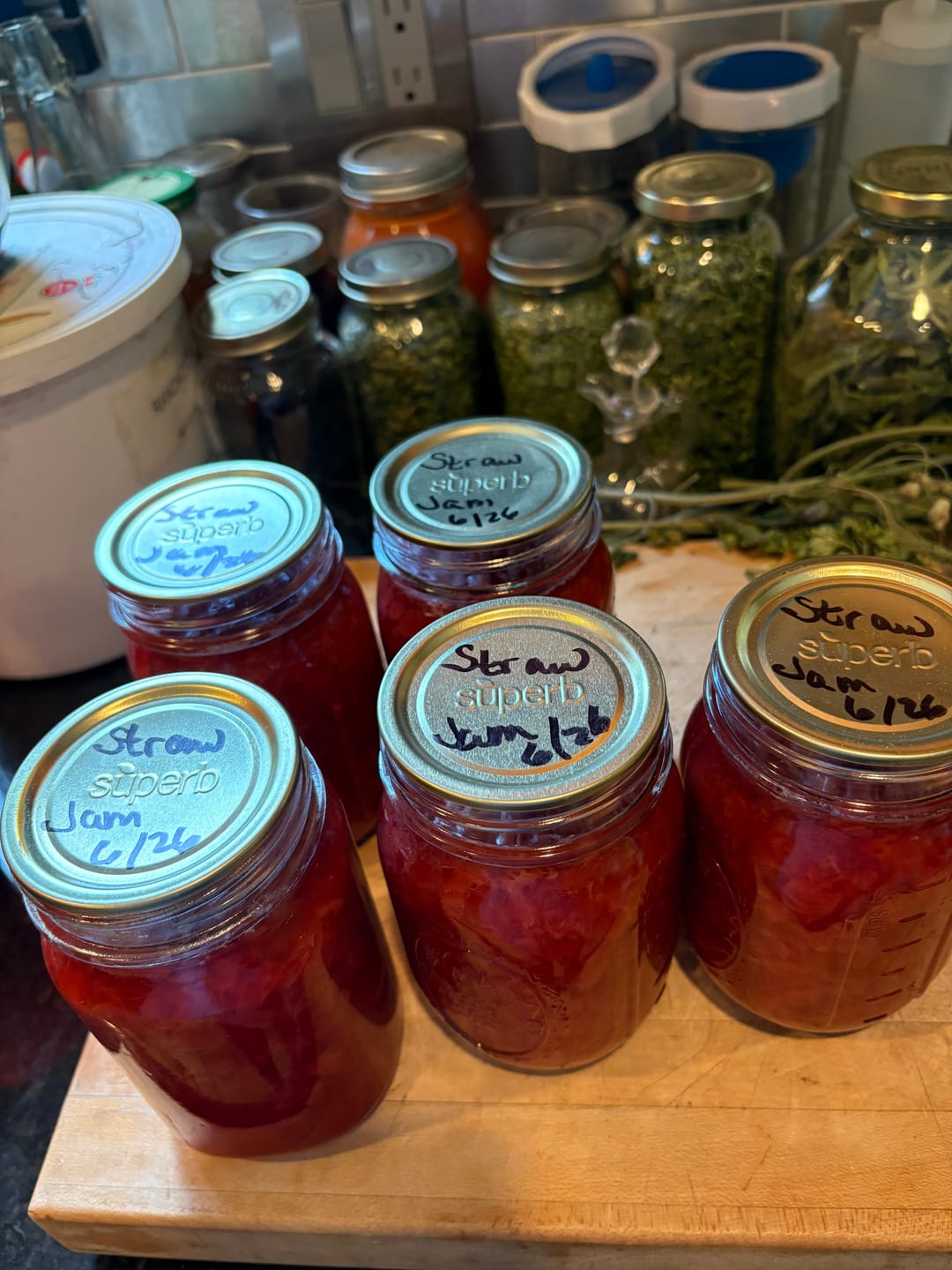Customer photo review of Bulk Regular Mouth Canning Lids – 60 Pack