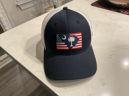 Customer photo review of Richardson 115 South Carolina 864 Patriotic Low Profile Trucker Hat