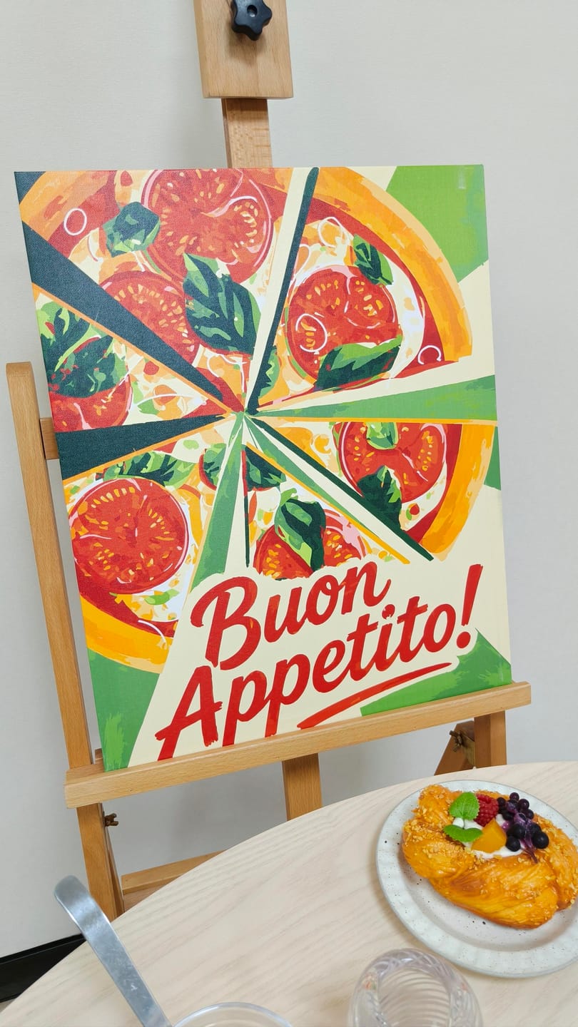 Customer photo review of Buon Appetito | Paint by Number