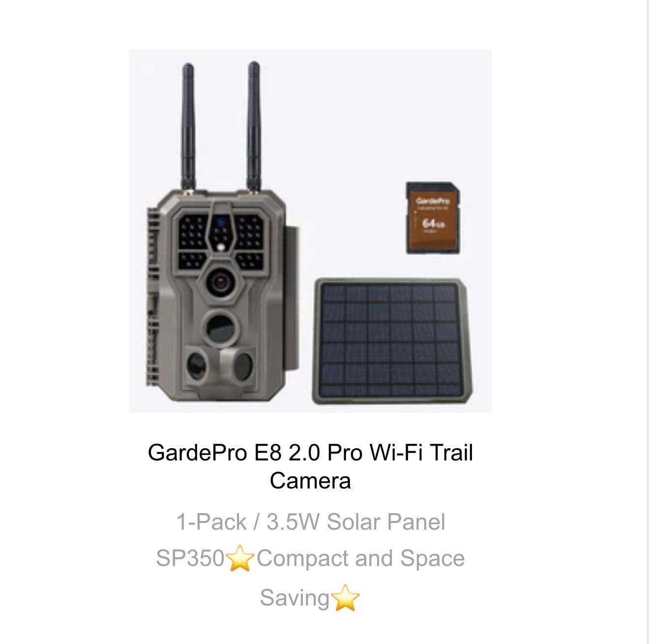 Customer photo review of GardePro E8 2.0 Pro Wi-Fi Trail Camera