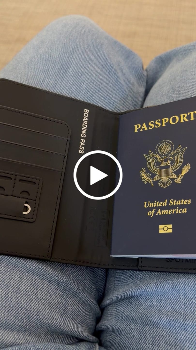 Customer video review of Trackable Passport Cover