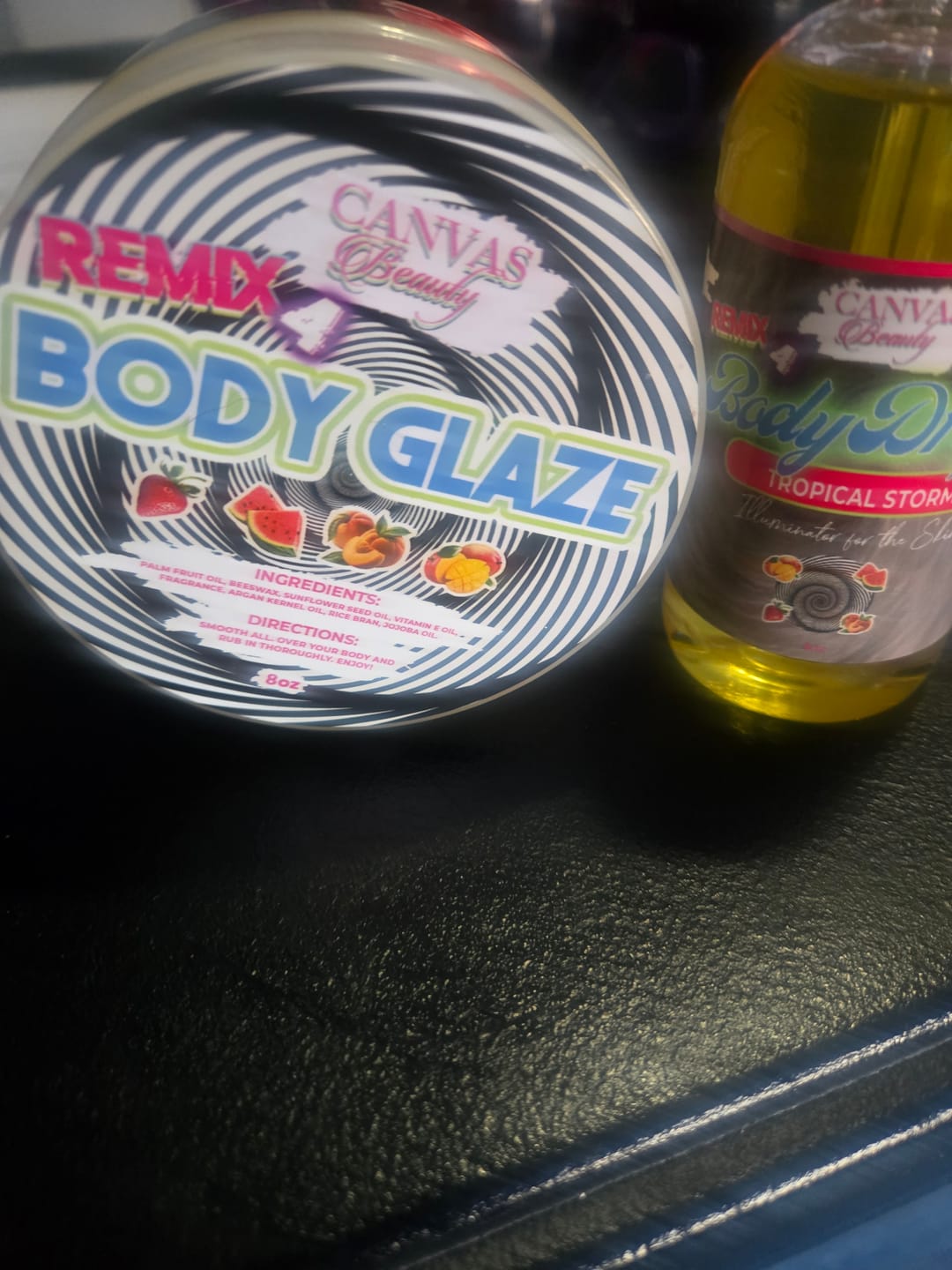 Customer photo review of (NEW) BODY GLAZE: REMIX 4 TROPICAL STORM