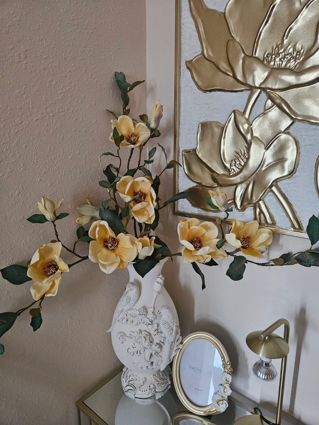 Customer photo review of Yellow Magnolia Spray (one stem)