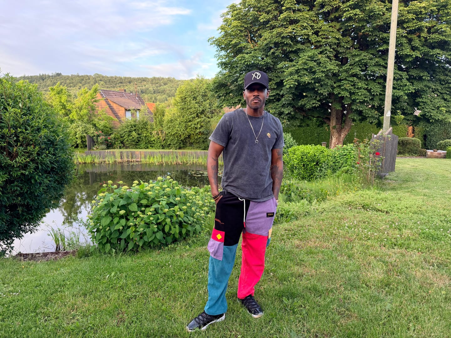 Customer photo review of Aelfric Eden "Back to 90's" Patchwork Color Block Corduroy Pants