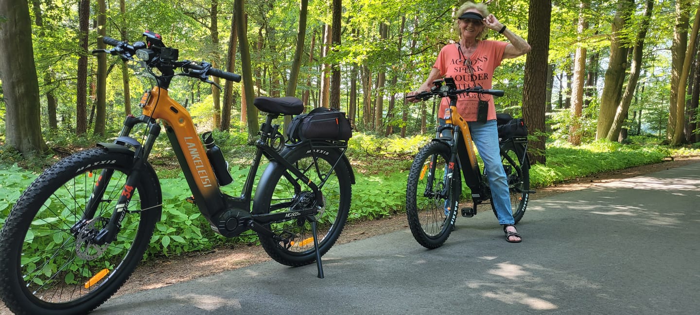 Customer photo review of Lankeleisi MG600 Lite 250W 27.5" Electric Trekking Bike 720Wh SUV E-bike with Switchable Sensor 36V 20Ah Battery
