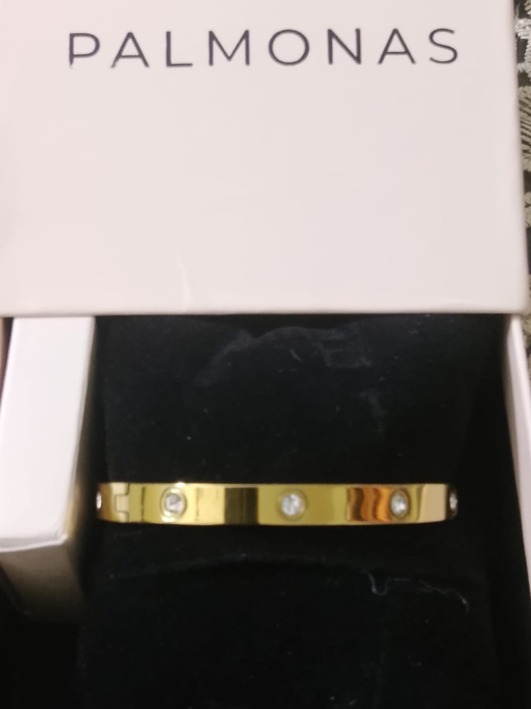 Customer photo review of Crystal Love Bangle Bracelet