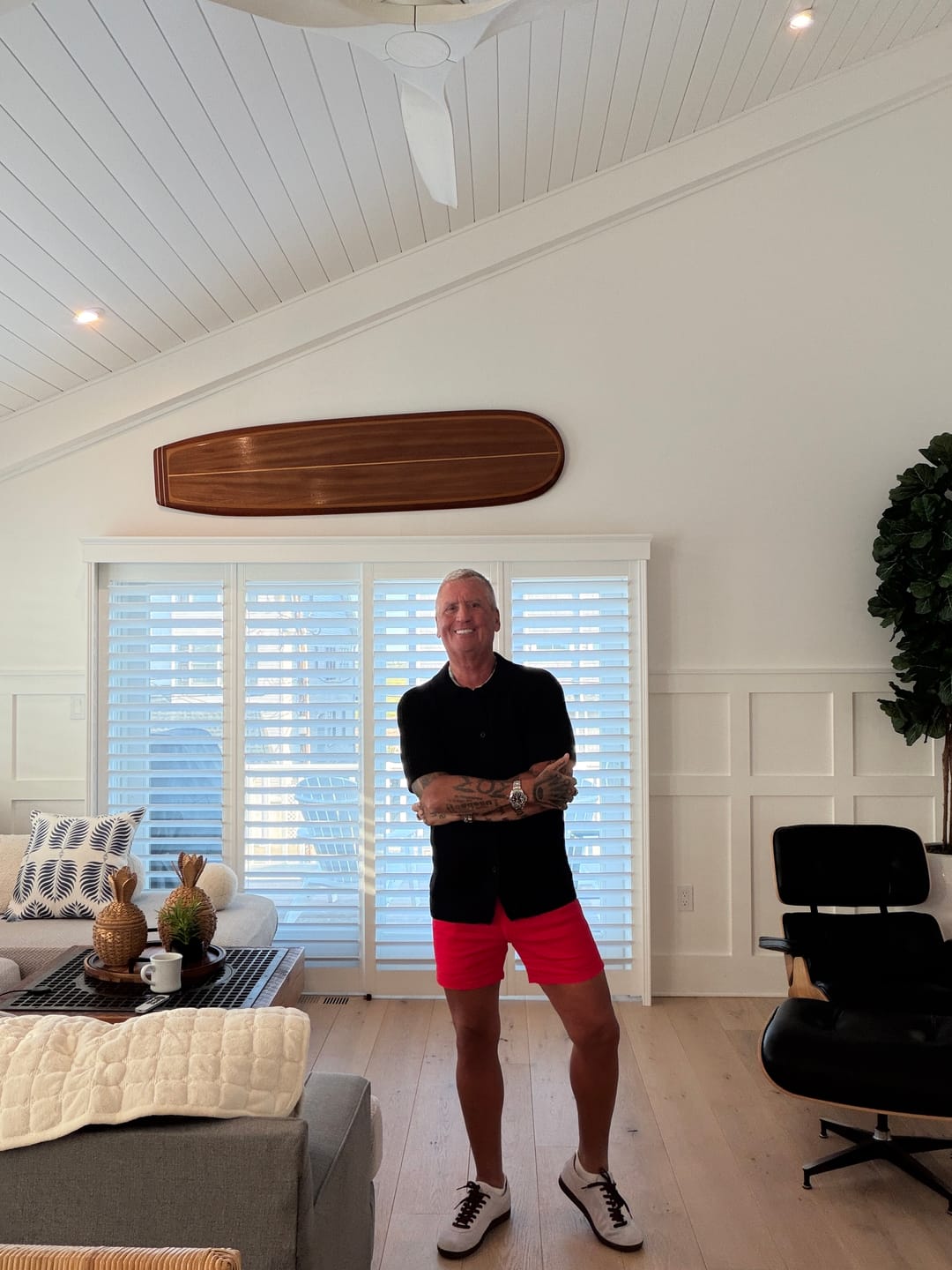 Customer photo review of Ultra-Stretch 5" Chino Shorts - White