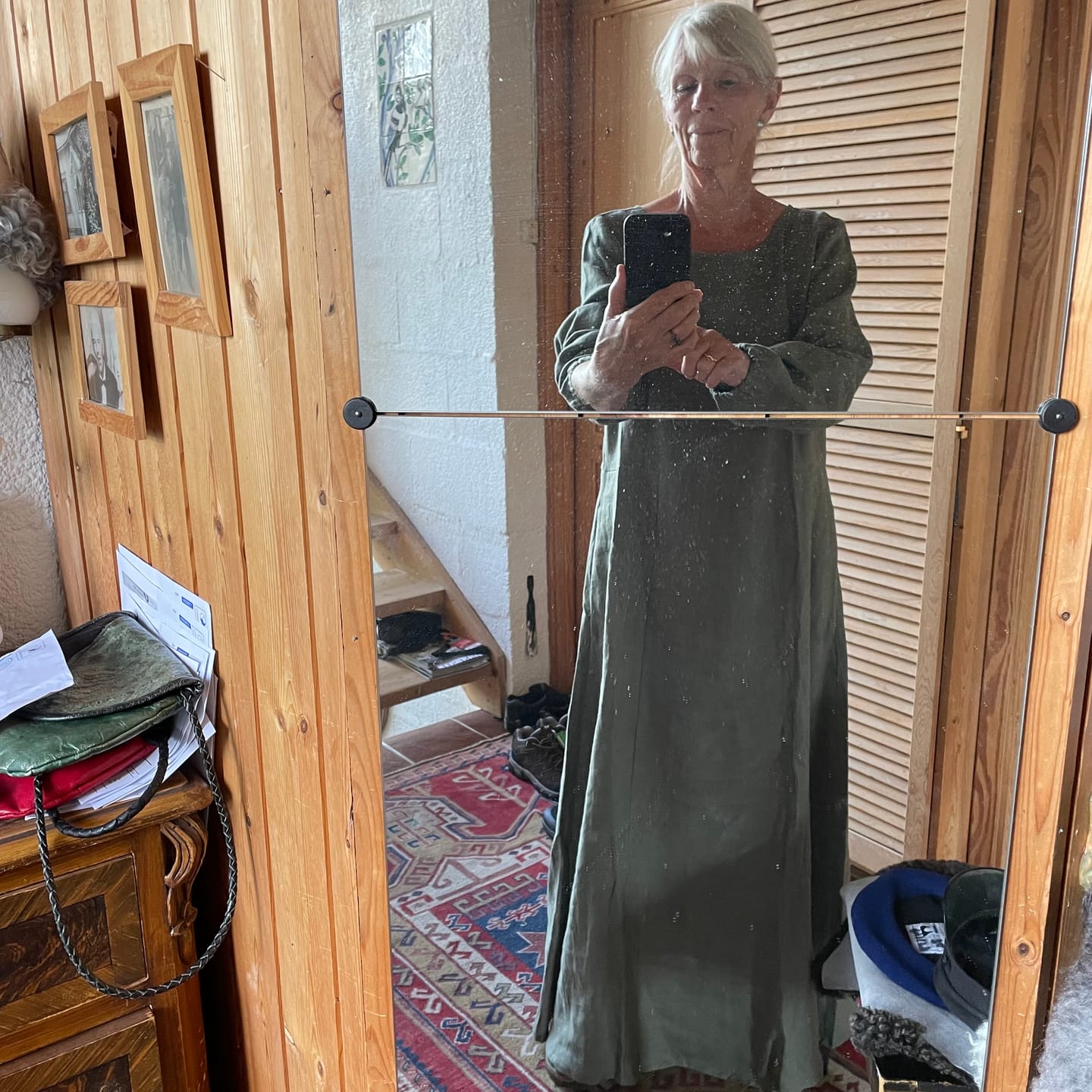 Customer photo review of Linen Maxi Dress