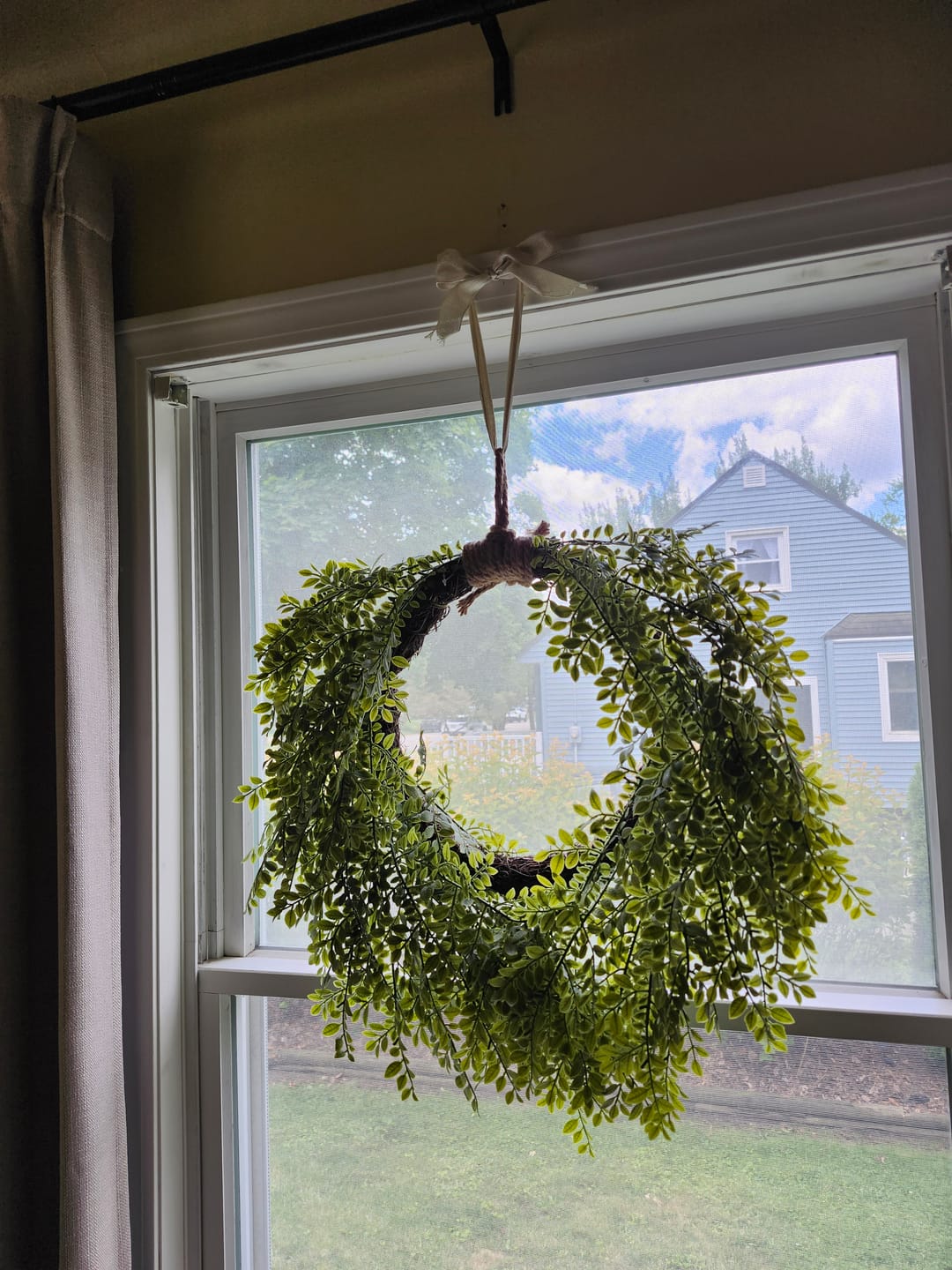 Customer photo review of Celyse Leafy Wreath